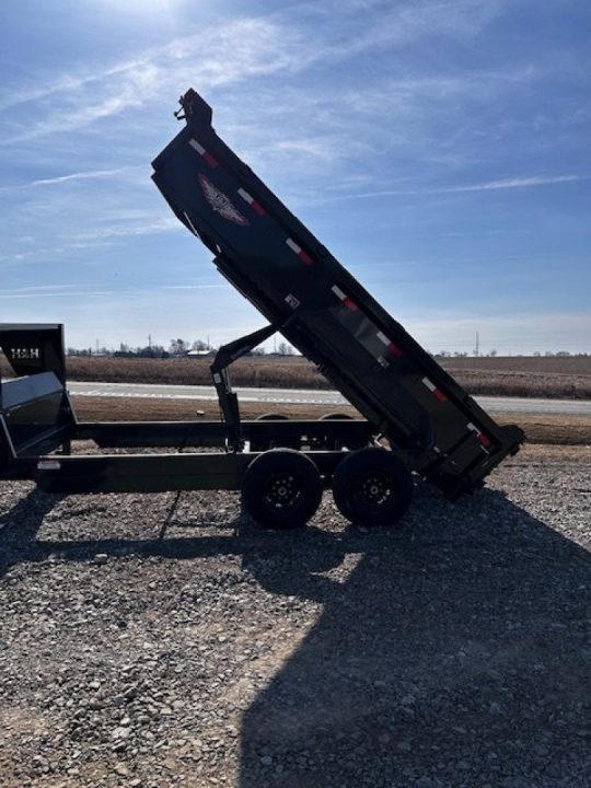 New 2026 H&H Trailers 83"X16' 14K GVWR GN INDUSTRIAL Dump Trailer