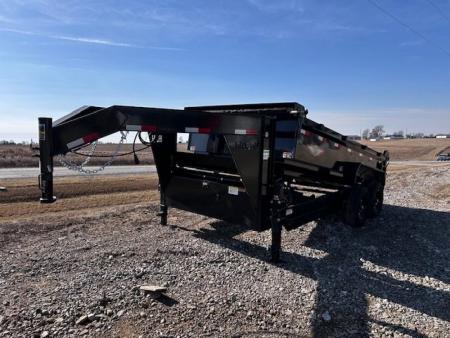 New 2026 H&H Trailers 83 X16' 14K GVWR GN INDUSTRIAL Dump Trailer
