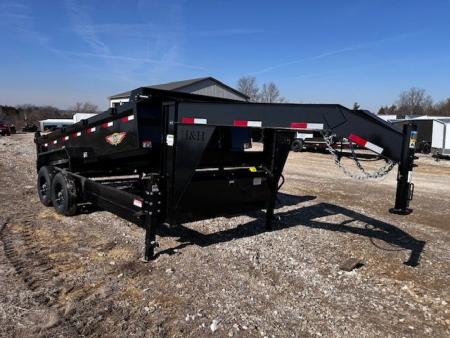 New 2026 H&H Trailers 83"X16' 14K GVWR GN INDUSTRIAL Dump Trailer
