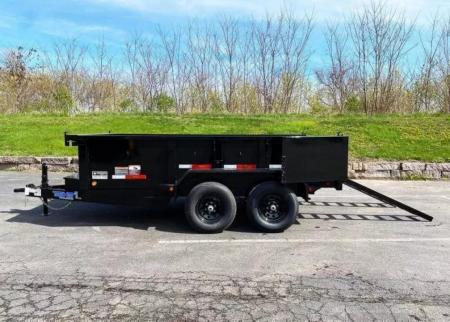 New 2026 Top Hat Trailers 77x12 Dump Trailer