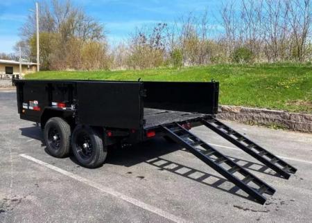 New 2026 Top Hat Trailers 77x12 Dump Trailer