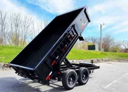New 2026 Top Hat Trailers 77x12 Dump Trailer