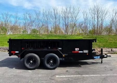 New 2026 Top Hat Trailers 77x12 Dump Trailer