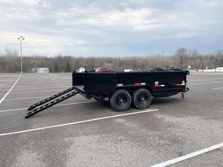 New 2026 Top Hat Trailers 7x14 Dump Trailer