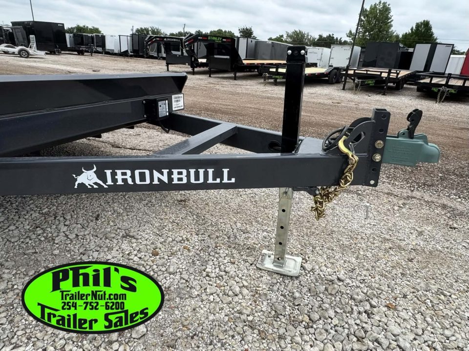 New Iron Bull 83X22 TILT TRAILER OPEN CAR HAULER STEEL DECK Equipment Trailer 5200 LB AXLES