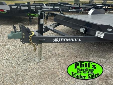New Iron Bull 83X22 TILT TRAILER OPEN CAR HAULER STEEL DECK Equipment Trailer 5200 LB AXLES
