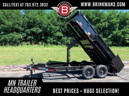 New 2026 Top Hat Trailers 7x14 Dump Trailer