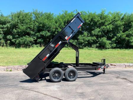 New 2026 Top Hat Trailers 7x14 Dump Trailer