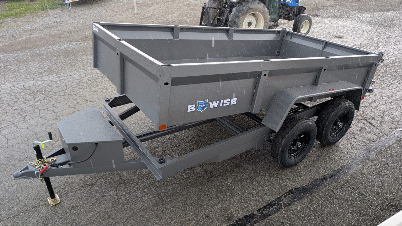 New 2027 BWise 6x12 Lo Pro Equipment Dump w/ Underbody Ramps