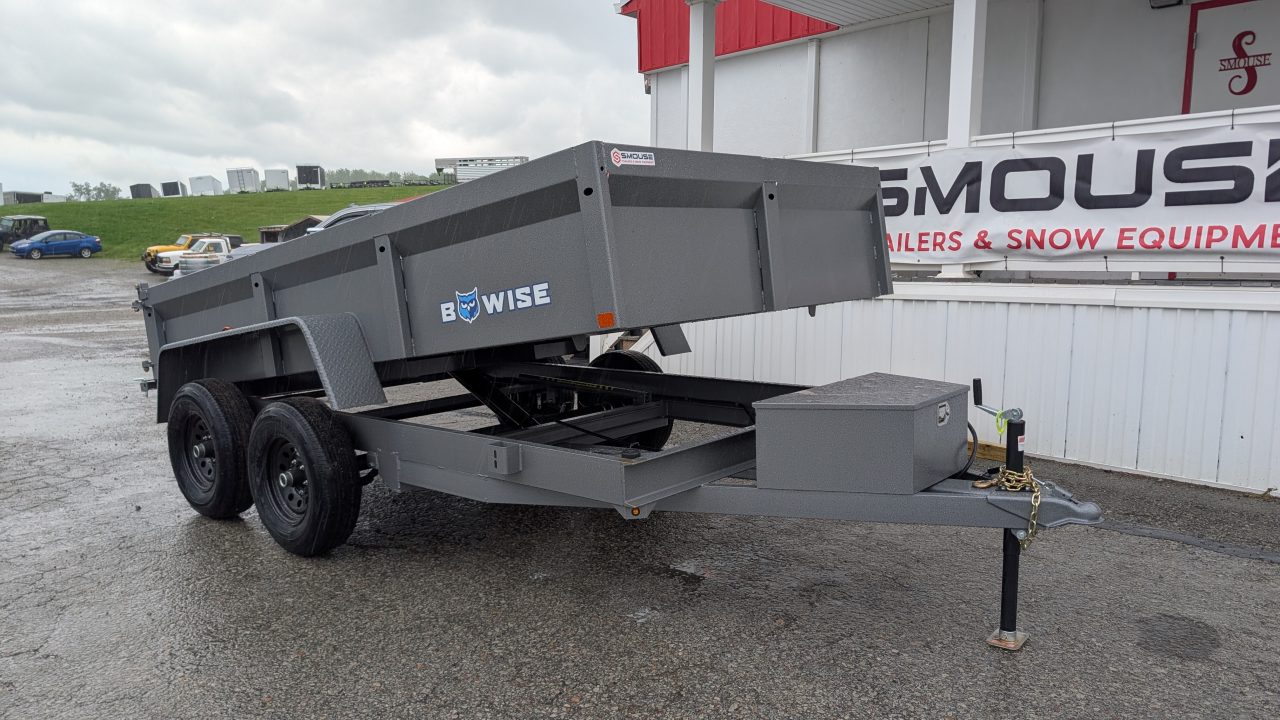 New 2027 BWise 6x12 Lo Pro Equipment Dump w/ Underbody Ramps