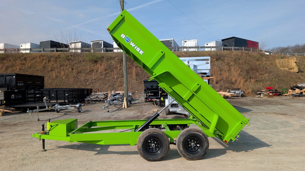 New 2027 BWise 6x12 Lo Pro Equipment Dump Trailer