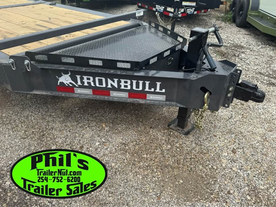 New 2026 Iron Bull 24' TRAILER SUPER SINGLE 10K TILT Equipment Trailer
