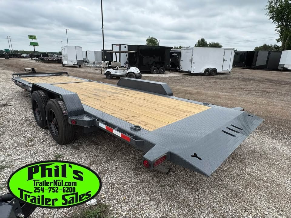 New 2026 Iron Bull 24' TRAILER SUPER SINGLE 10K TILT Equipment Trailer