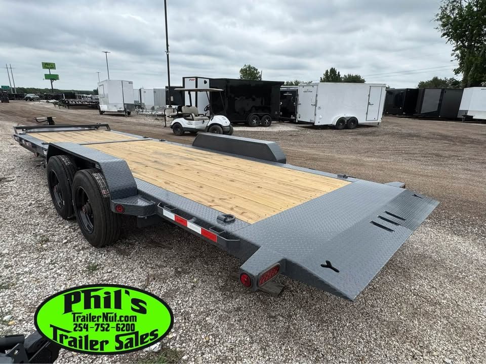 New 2026 Iron Bull 24' TRAILER SUPER SINGLE 10K TILT Equipment Trailer