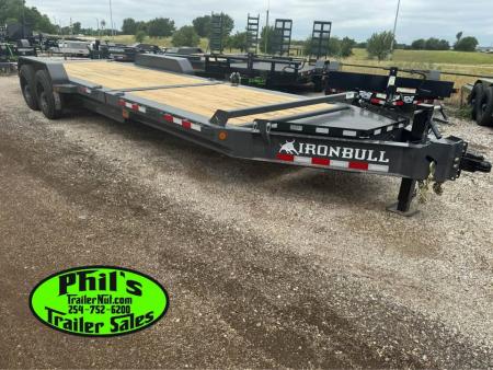 New 2026 Iron Bull 24' TRAILER SUPER SINGLE 10K TILT Equipment Trailer