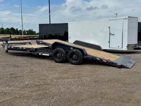 New 2026 Iron Bull 24' TRAILER SUPER SINGLE 10K TILT Equipment Trailer