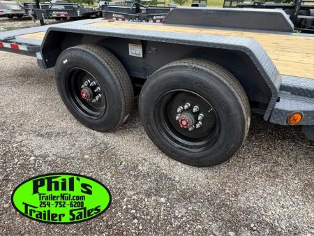 New 2026 Iron Bull 24' TRAILER SUPER SINGLE 10K TILT Equipment Trailer