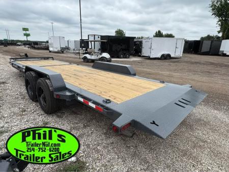New 2026 Iron Bull 24' TRAILER SUPER SINGLE 10K TILT Equipment Trailer