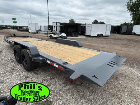 New 2026 Iron Bull 24' TRAILER SUPER SINGLE 10K TILT Equipment Trailer