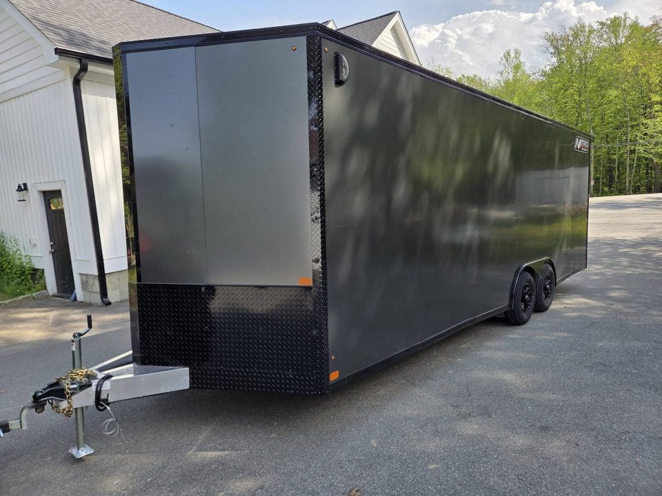New 2026 Nitro 8.5X24 9990LB GVWR ALUMINUM CAR TRAILER EXTRA HEIGHT TORSION AXLES Car Hauler