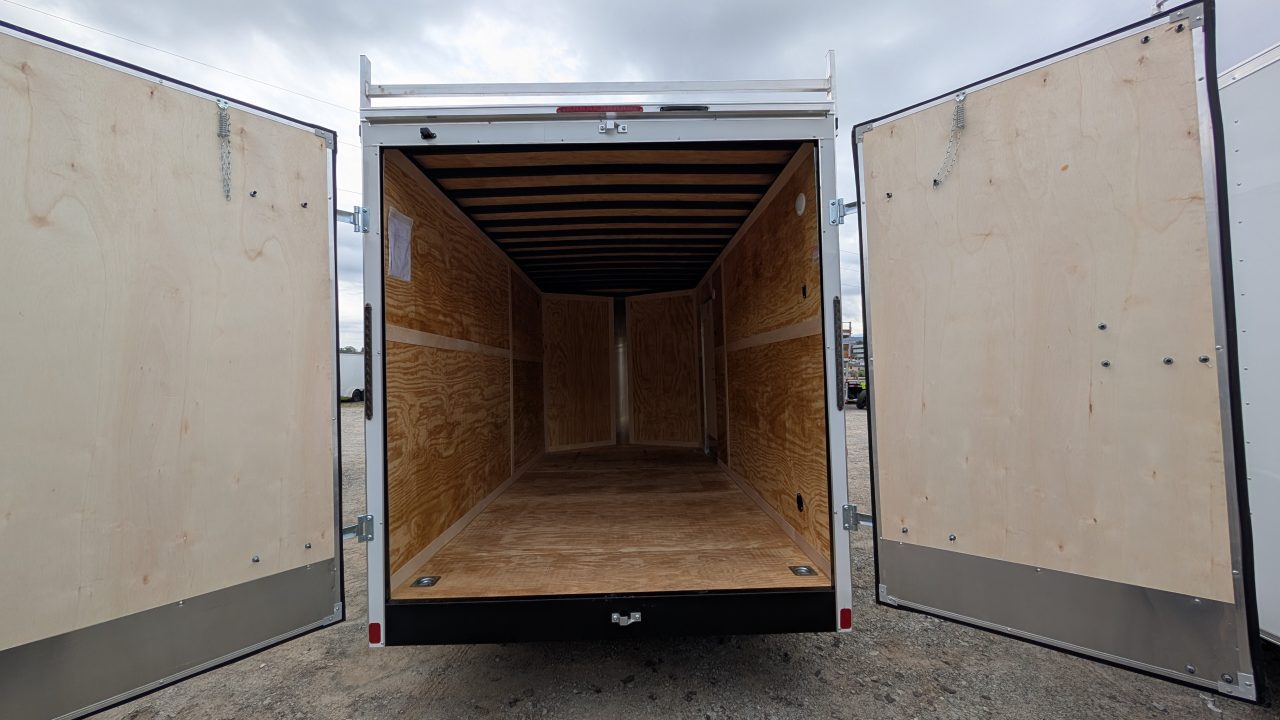 New 2026 Homesteader 7x16 HD SERIES CONTRACTOR Intrepid V-Nose Cargo Trailer w/ BARN DOORS, LADDER RACKS