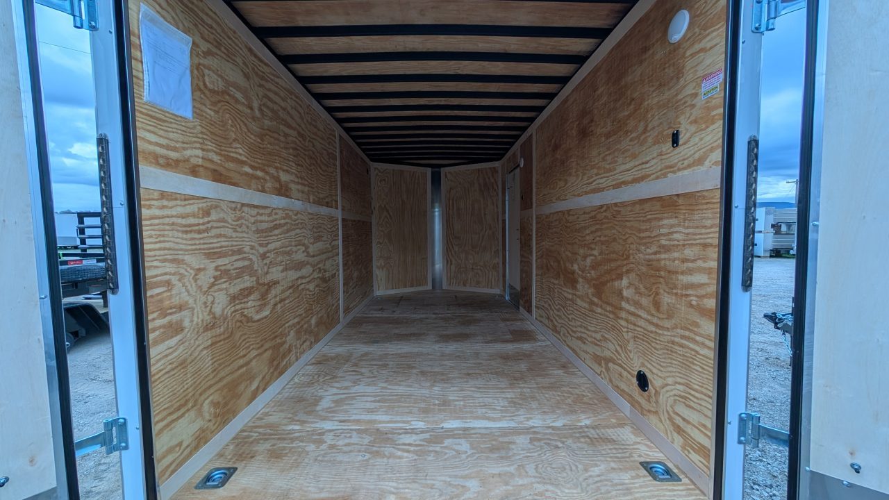 New 2026 Homesteader 7x16 HD SERIES CONTRACTOR Intrepid V-Nose Cargo Trailer w/ BARN DOORS, LADDER RACKS