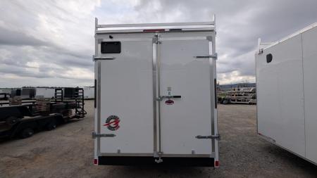 New 2026 Homesteader 7x16 HD SERIES CONTRACTOR Intrepid V-Nose Cargo Trailer w/ BARN DOORS, LADDER RACKS