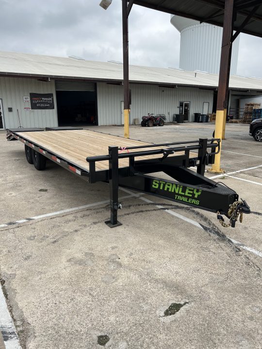 New 2026 Stanley Trailers 102"x25' Deck Over with 5' mega ramps Equipment Trailer