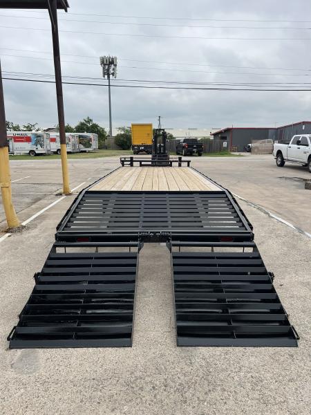 New 2026 Stanley Trailers 102"x25' Deck Over with 5' mega ramps Equipment Trailer