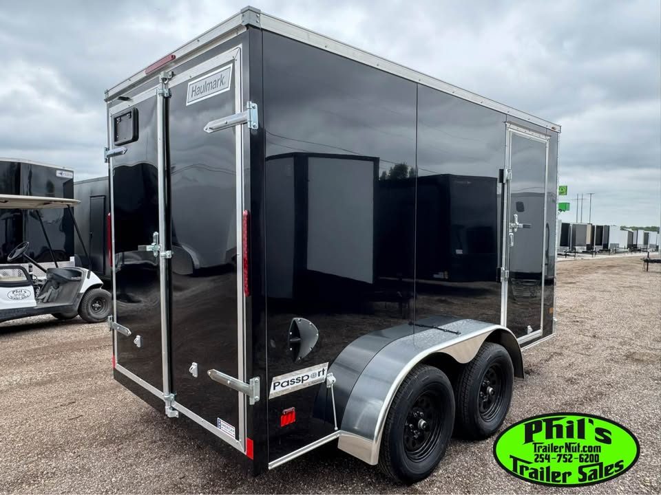New 2026 Haulmark 6X12 Cargo / Enclosed Trailer PASSPORT DELUX - REAR DOUBLE DOORS!