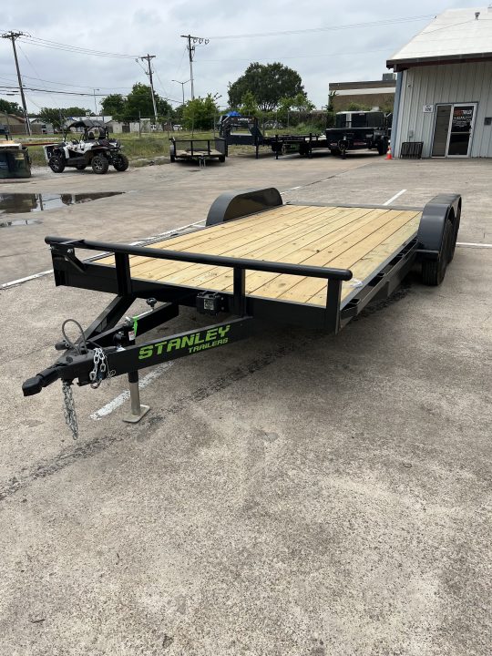 New 2026 Stanley Trailers 83"x18' Wood Deck Car Hauler