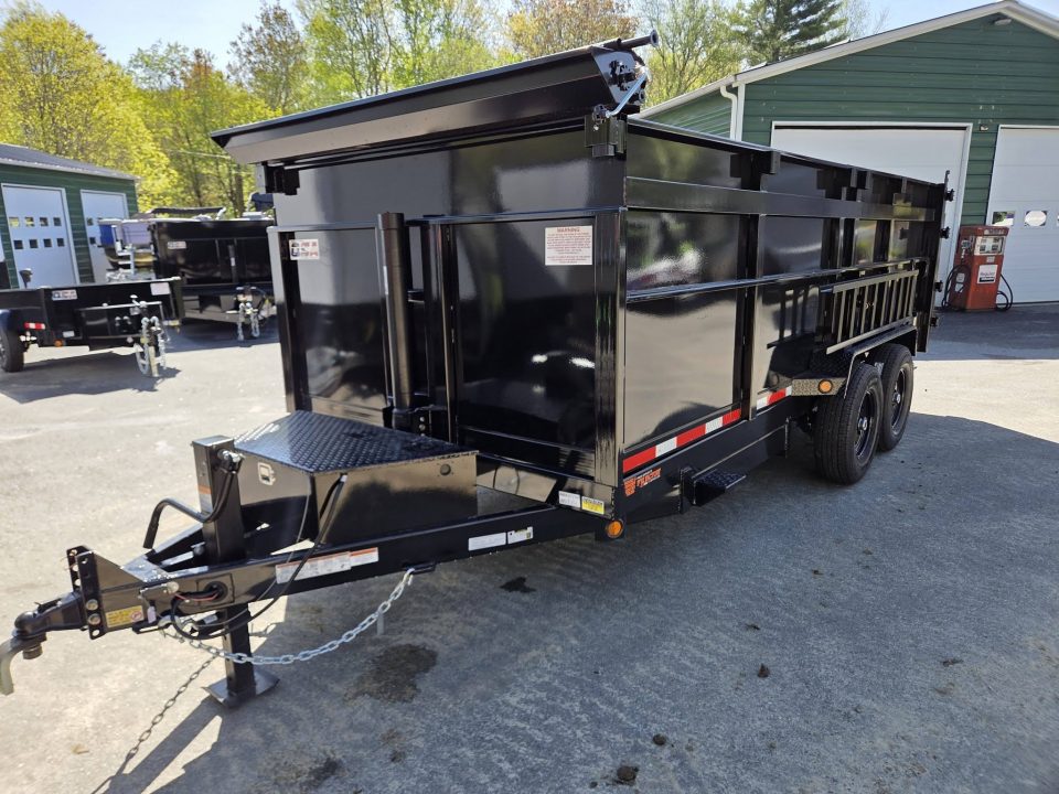 New 2026 Quality Steel and Aluminum 7x16 High side dump trailer with telescopic piston Dump Trailer