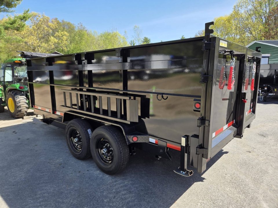 New 2026 Quality Steel and Aluminum 7x16 High side dump trailer with telescopic piston Dump Trailer