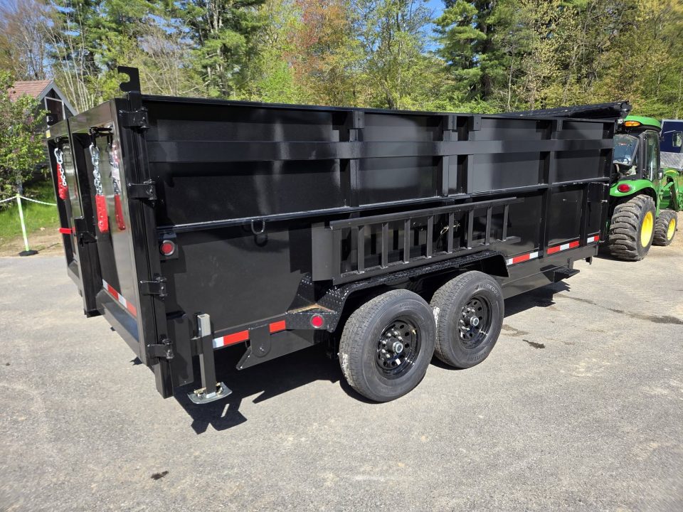 New 2026 Quality Steel and Aluminum 7x16 High side dump trailer with telescopic piston Dump Trailer
