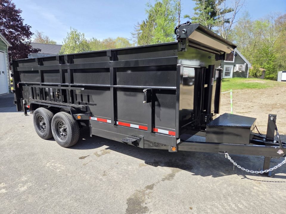 New 2026 Quality Steel and Aluminum 7x16 High side dump trailer with telescopic piston Dump Trailer