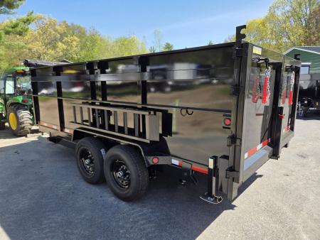 New 2026 Quality Steel and Aluminum 7x16 High side dump trailer with telescopic piston Dump Trailer