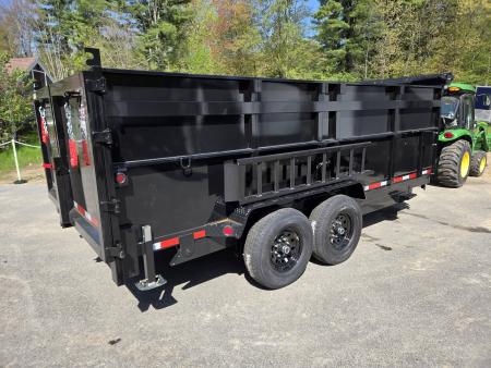 New 2026 Quality Steel and Aluminum 7x16 High side dump trailer with telescopic piston Dump Trailer