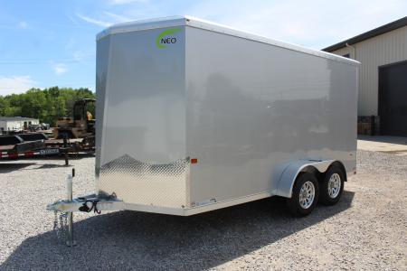 New 2026 NEO Trailers NAV 7' x 14' Aluminum Enclosed Cargo Trailer - Ramp Door - 6'6  INTERIOR HEIGHT - 7000# GVW