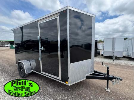 New 2026 6X12 ENCLOSED TRAILER Cargo / Enclosed Trailer REAR WING & SCREWLESS .080 EXTERIOR!