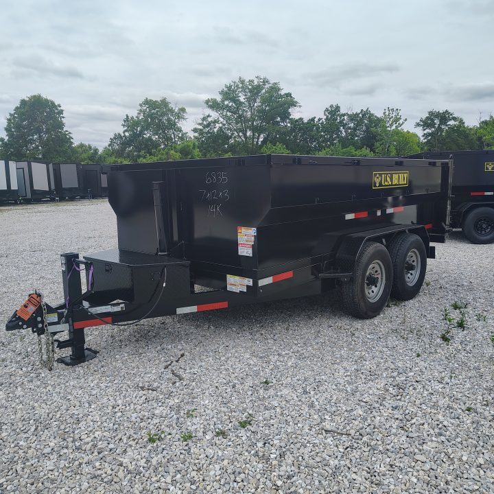 New 2026 Texas Pride/U.S Built 7x12x3 TA, 14k axles , barn doors/spreader gate combo Dump Trailer