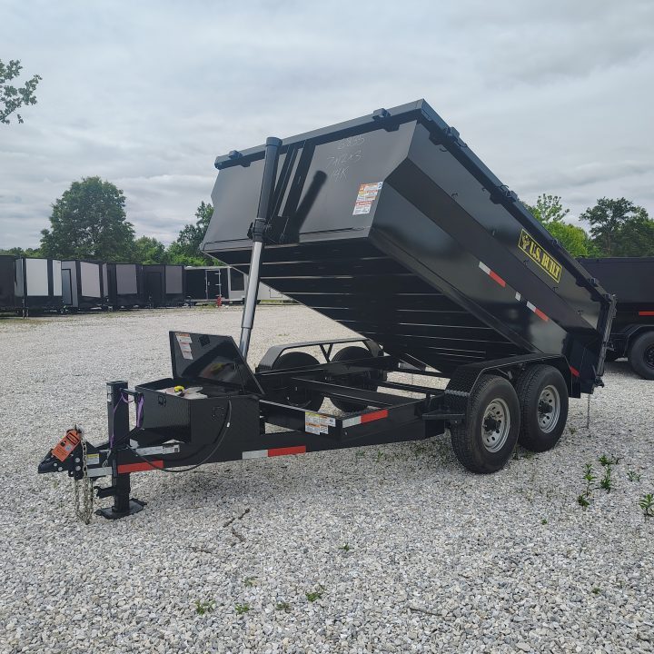 New 2026 Texas Pride/U.S Built 7x12x3 TA, 14k axles , barn doors/spreader gate combo Dump Trailer