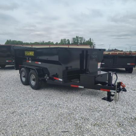 New 2026 Texas Pride/U.S Built 7x12x3 TA, 14k axles , barn doors/spreader gate combo Dump Trailer