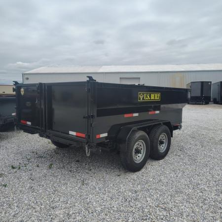 New 2026 Texas Pride/U.S Built 7x12x3 TA, 14k axles , barn doors/spreader gate combo Dump Trailer