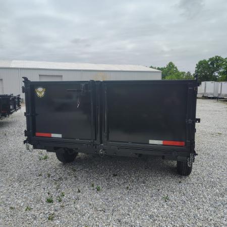 New 2026 Texas Pride/U.S Built 7x12x3 TA, 14k axles , barn doors/spreader gate combo Dump Trailer