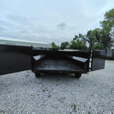 New 2026 Texas Pride/U.S Built 7x12x3 TA, 14k axles , barn doors/spreader gate combo Dump Trailer