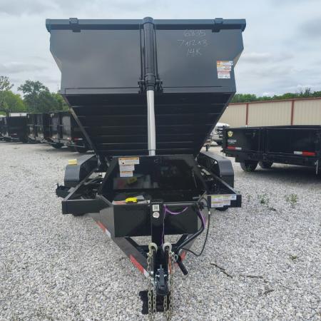 New 2026 Texas Pride/U.S Built 7x12x3 TA, 14k axles , barn doors/spreader gate combo Dump Trailer