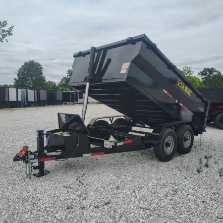 New 2026 Texas Pride/U.S Built 7x12x3 TA, 14k axles , barn doors/spreader gate combo Dump Trailer