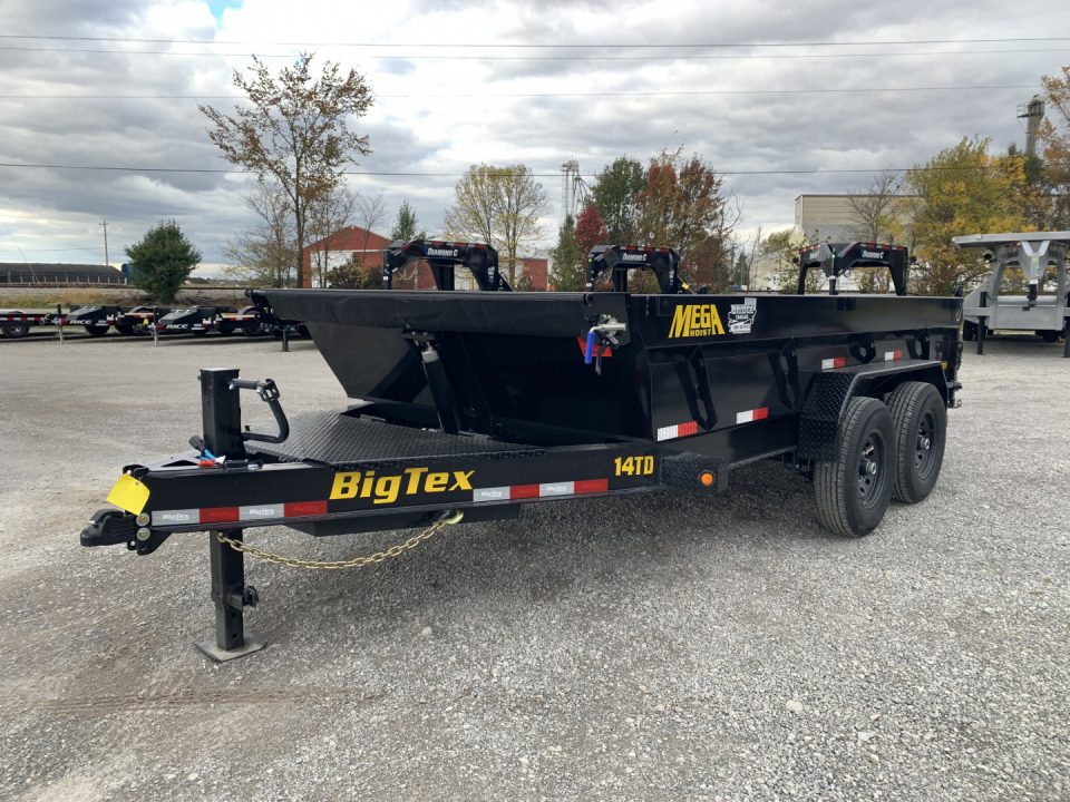 New 2027 Big Tex Trailers 14TD--14C2A-BK (83" X 14') 15.4K Telescopic Dump Trailer