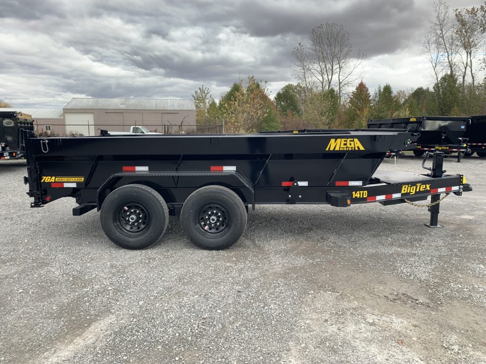 New 2027 Big Tex Trailers 14TD--14C2A-BK (83" X 14') 15.4K Telescopic Dump Trailer