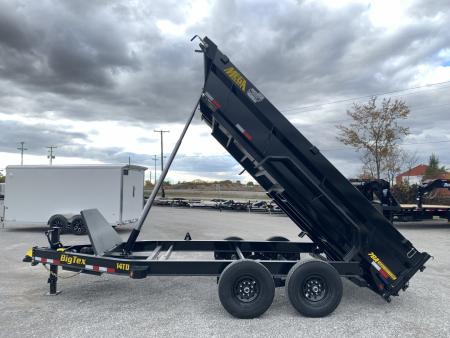 New 2027 Big Tex Trailers 14TD--14C2A-BK (83" X 14') 15.4K Telescopic Dump Trailer